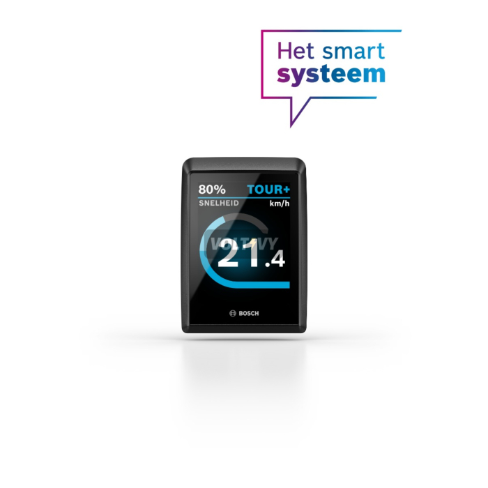 Vooraanzicht van de Bosch Kiox 500 display. Speciaal gemaakt voor het Bosch SMART systeem.